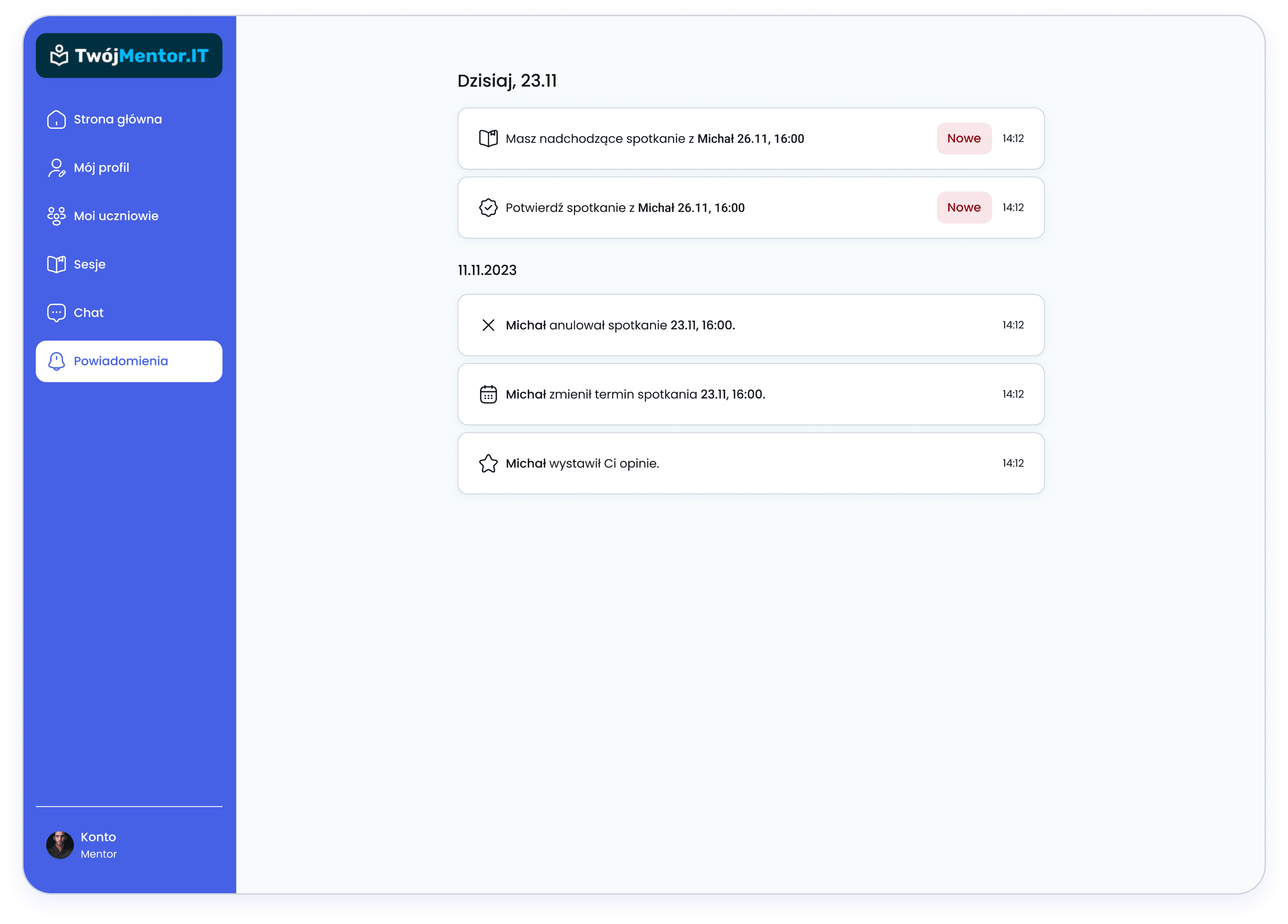 E-maile i przypomnienia